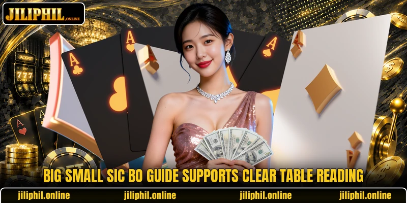 Big small sic bo guide supports clear table reading