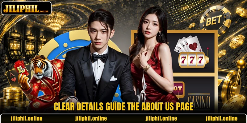 Clear details guide the about us page