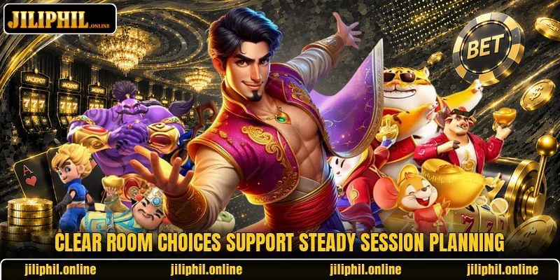 Clear room choices support steady session planning