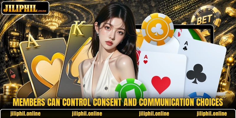 Members can control consent and communication choices