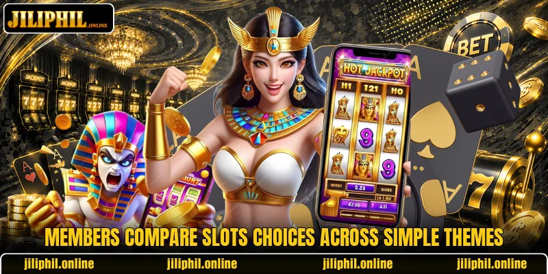 Members compare slots choices across simple themes