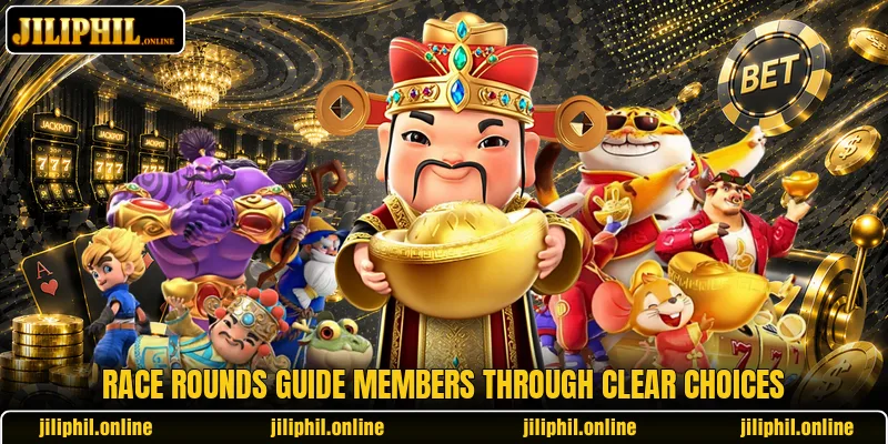 Race rounds guide members through clear choices