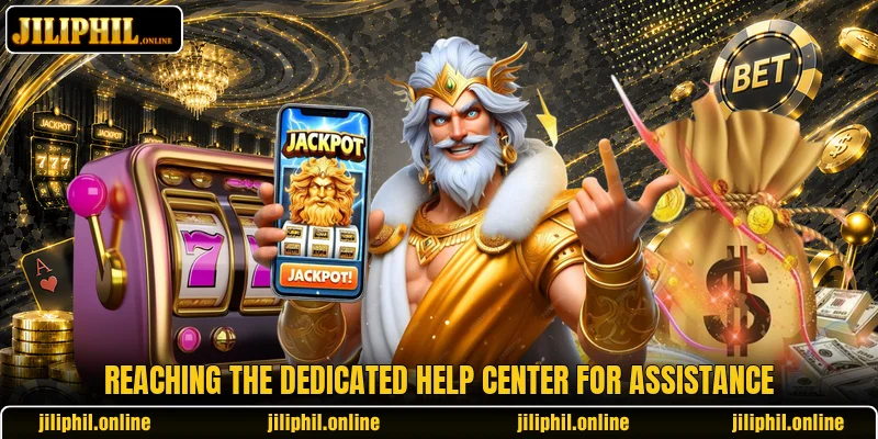 Reaching the dedicated help center for assistance