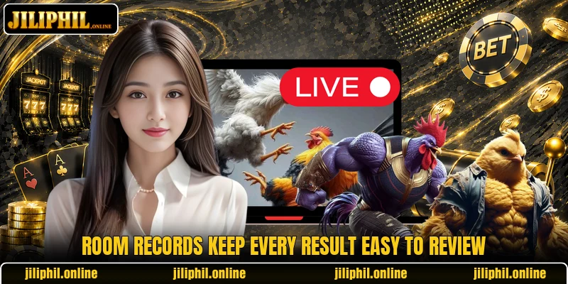 Room records keep every result easy to review Room records keep every result easy to review