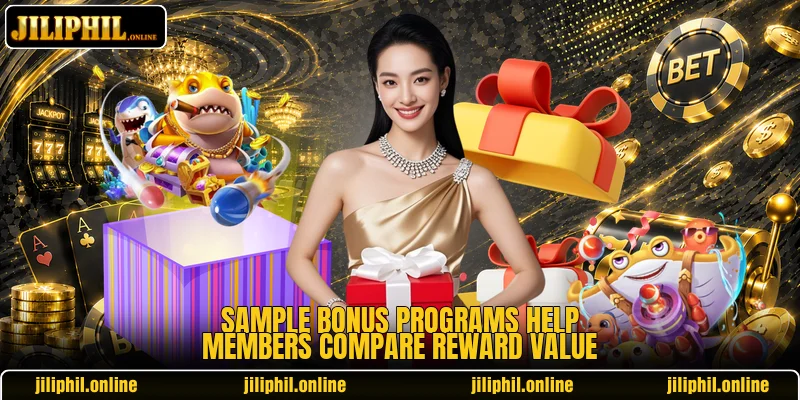 Sample bonus programs help members compare reward value
