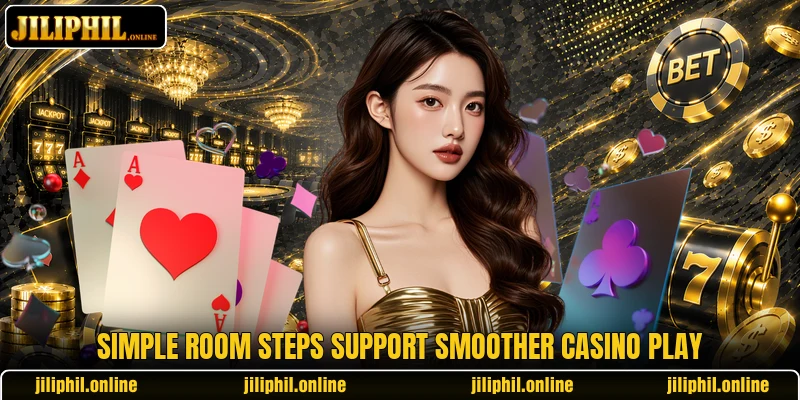 Simple room steps support smoother casino play