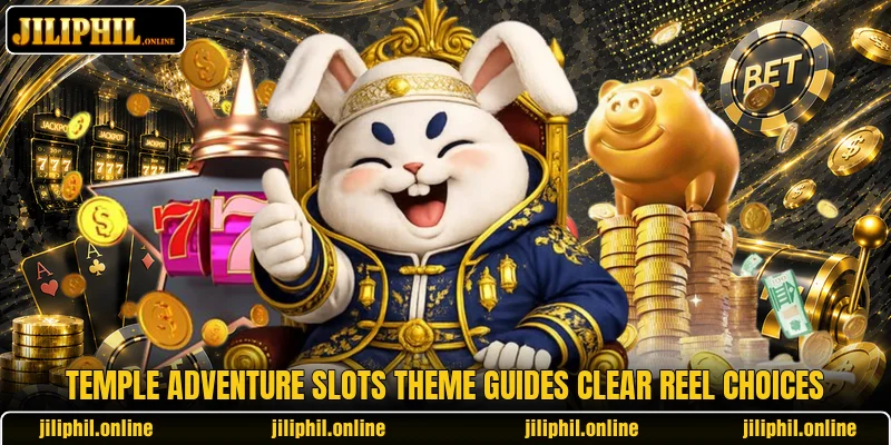 Temple Adventure Slots theme guides clear reel choices